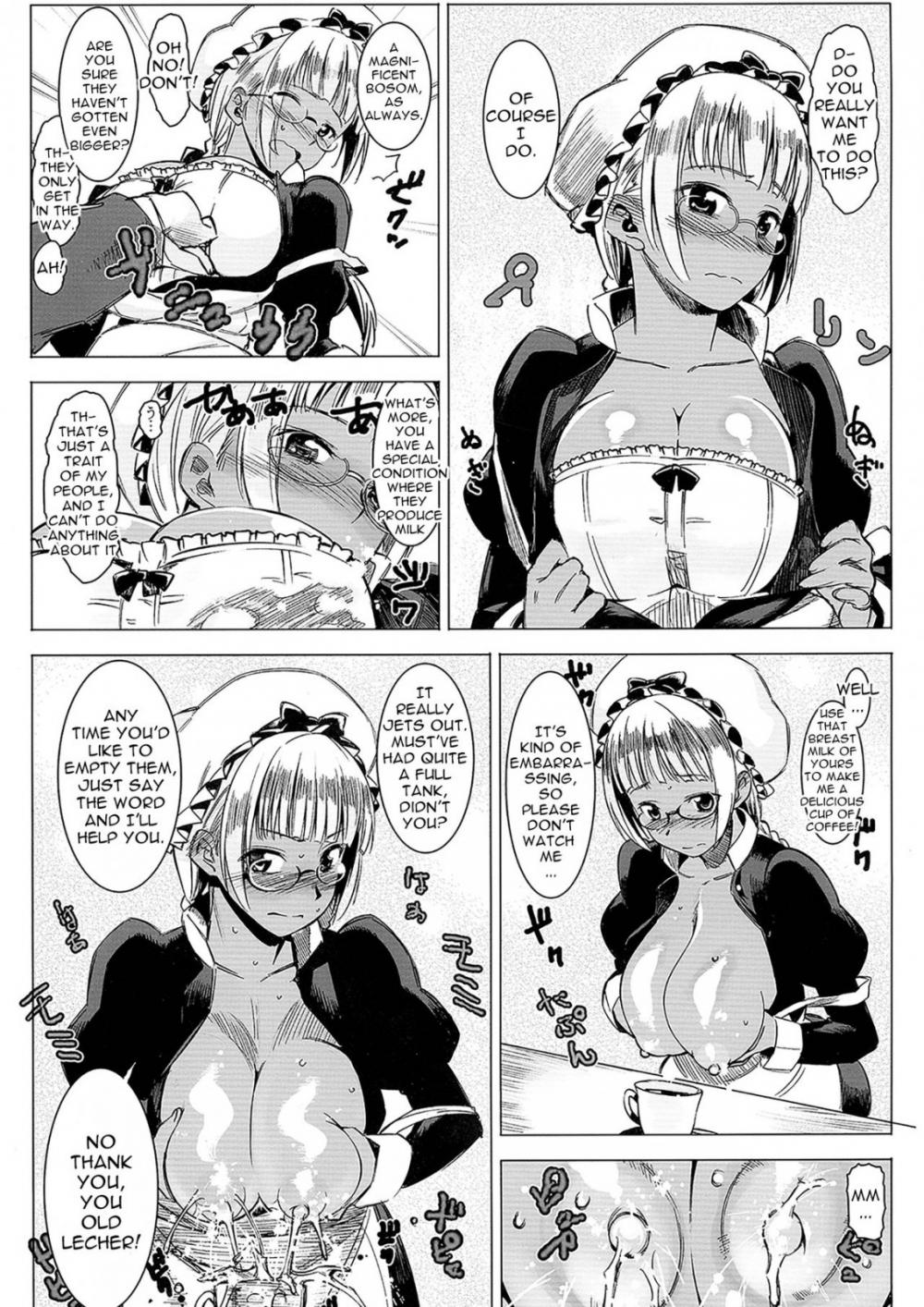 Hentai Manga Comic-Milk-spraying Creamy Brown Maid! Is She Stupid-Read-8